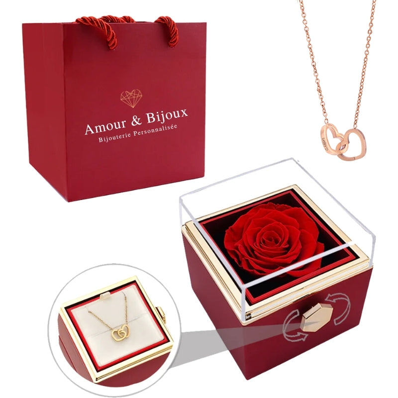Collier Chaîne Gourmette En Or Rose Plaqué - Unisexe, Fabriqué En Italie, NEUF Avec Emballage