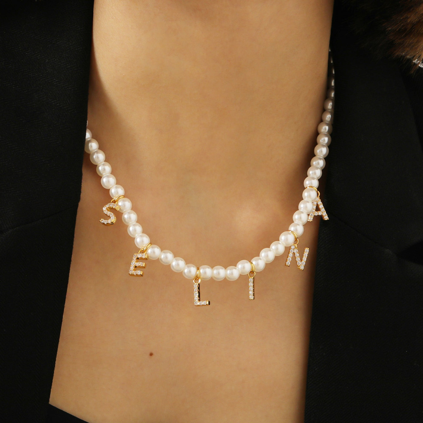 Collier Prénom Personnalisé en Perles