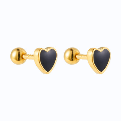 ONYX LOVE STUD - Lillys amsterdam