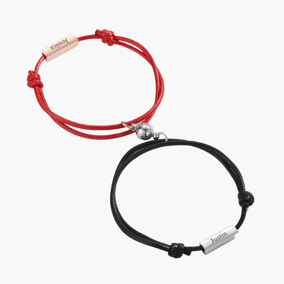 2 Bracelets Corde pour Couple