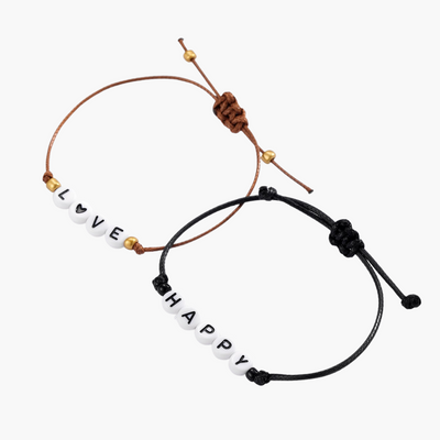 Amour & Bijoux - Bracelet Corde Initiale 
