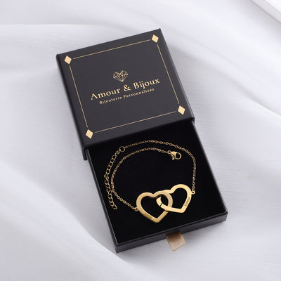 Amour & Bijoux - Bracelet Coeurs entrelacés - packaging
