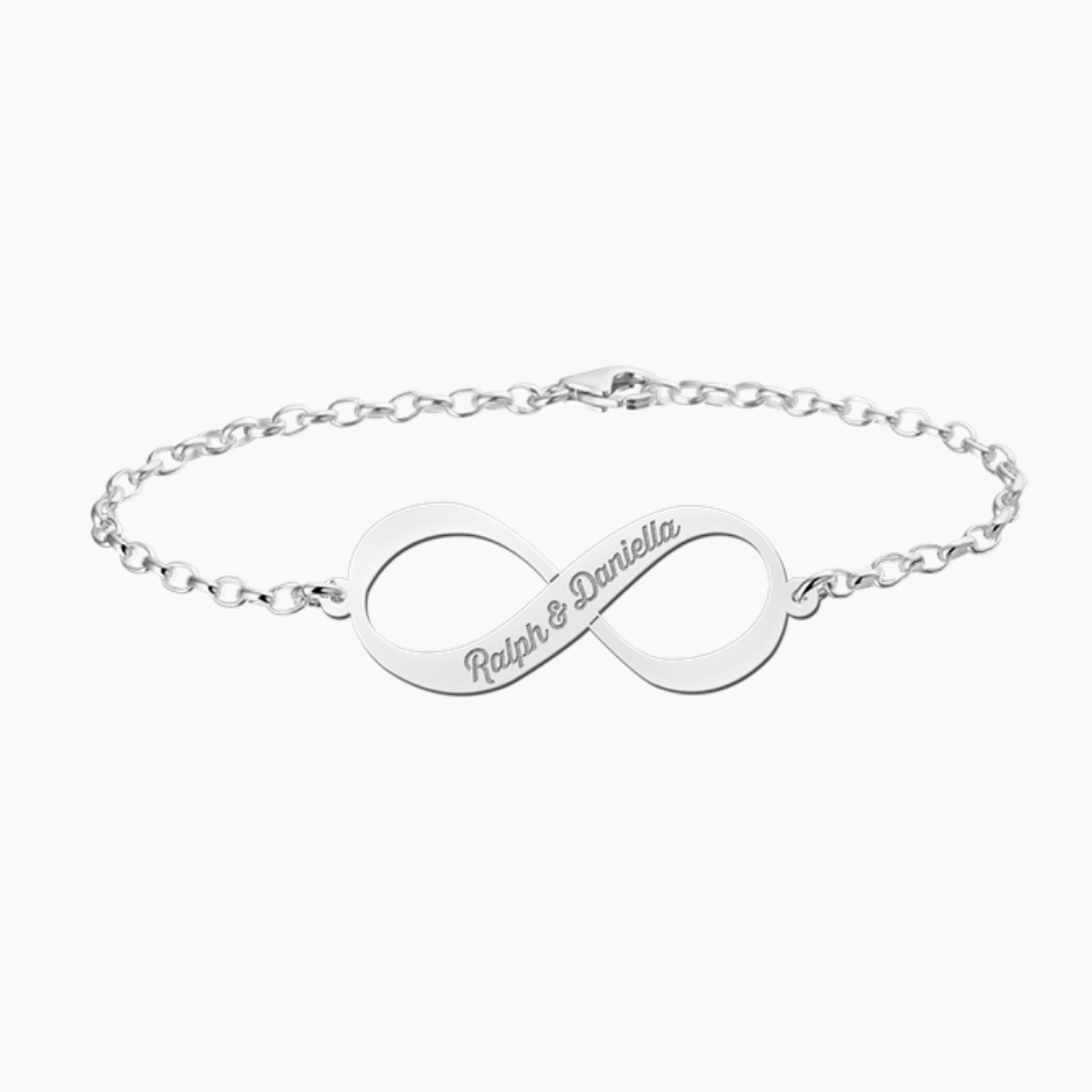Amour & Bijoux - bracelet infini en argent sterling