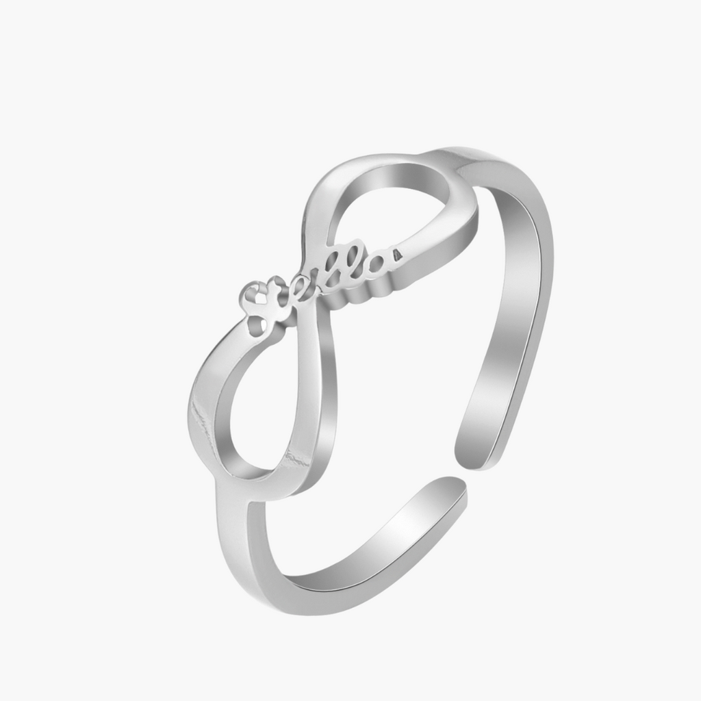 Bague infini online prenom